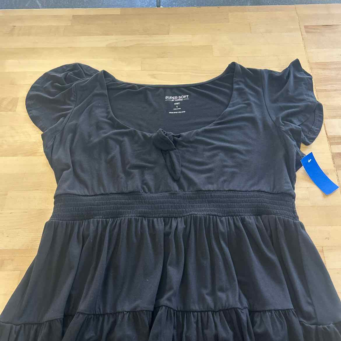Torrid Size 1X Black Preloved Blouse SS