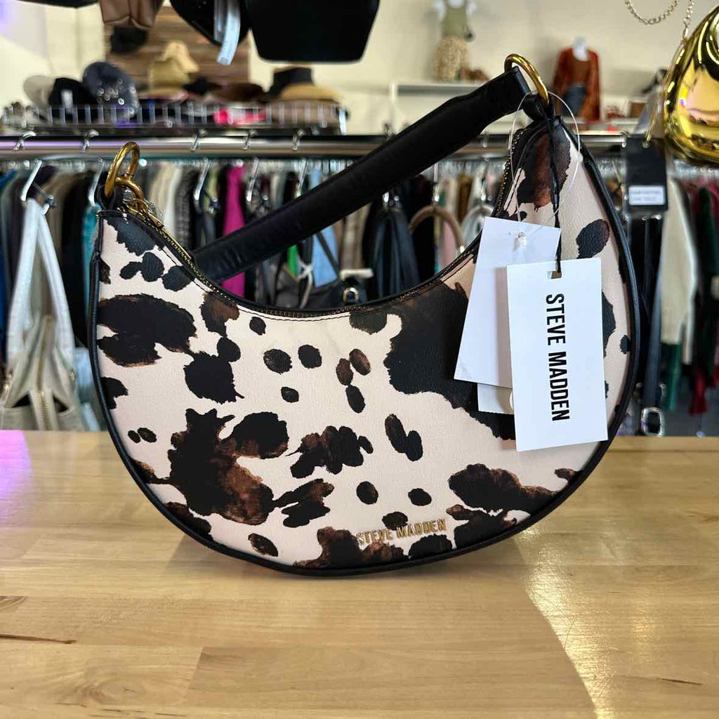 Steve Madden lohan Hobo Bag Brown Print Small