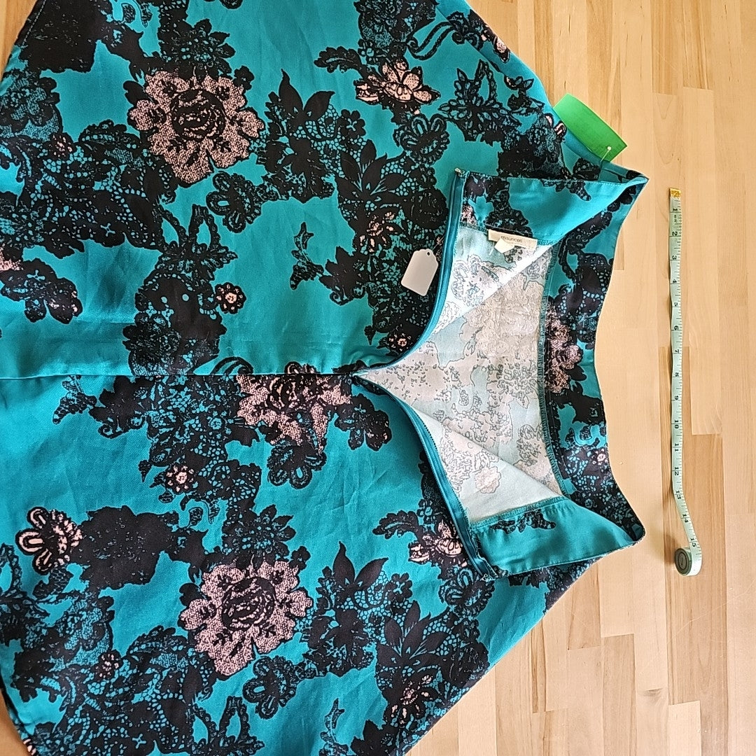 Maurices Size L Green Preloved Skirt