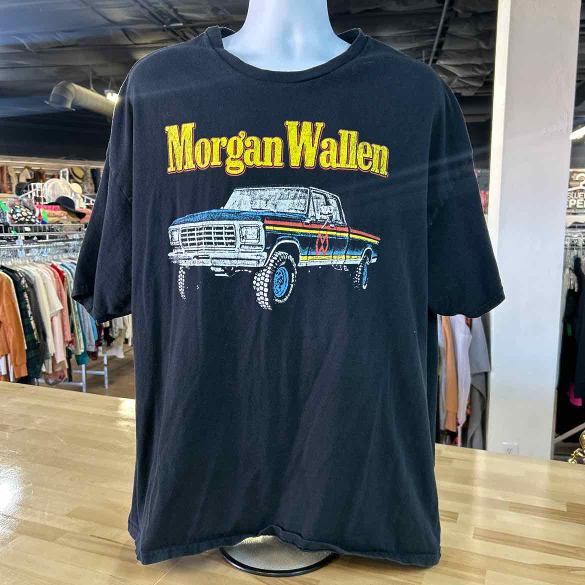 Morgan Size 3XLT Black Preloved T-Shirt SS