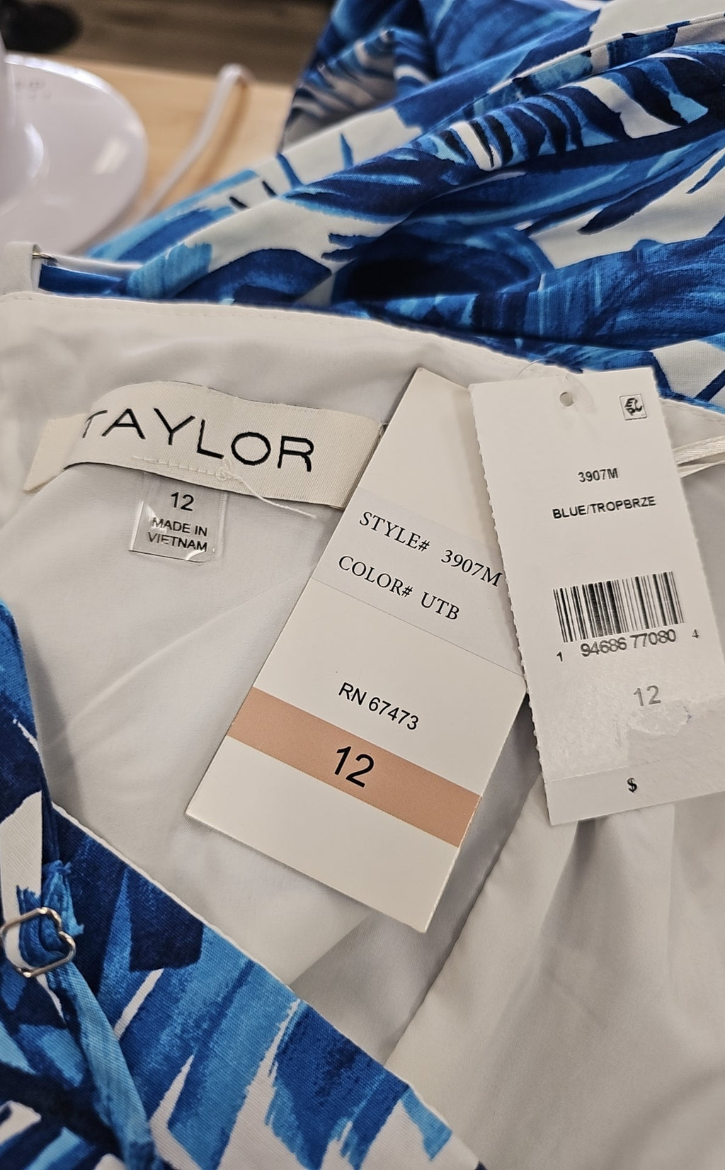 Taylor Size 12 Blue New Dress