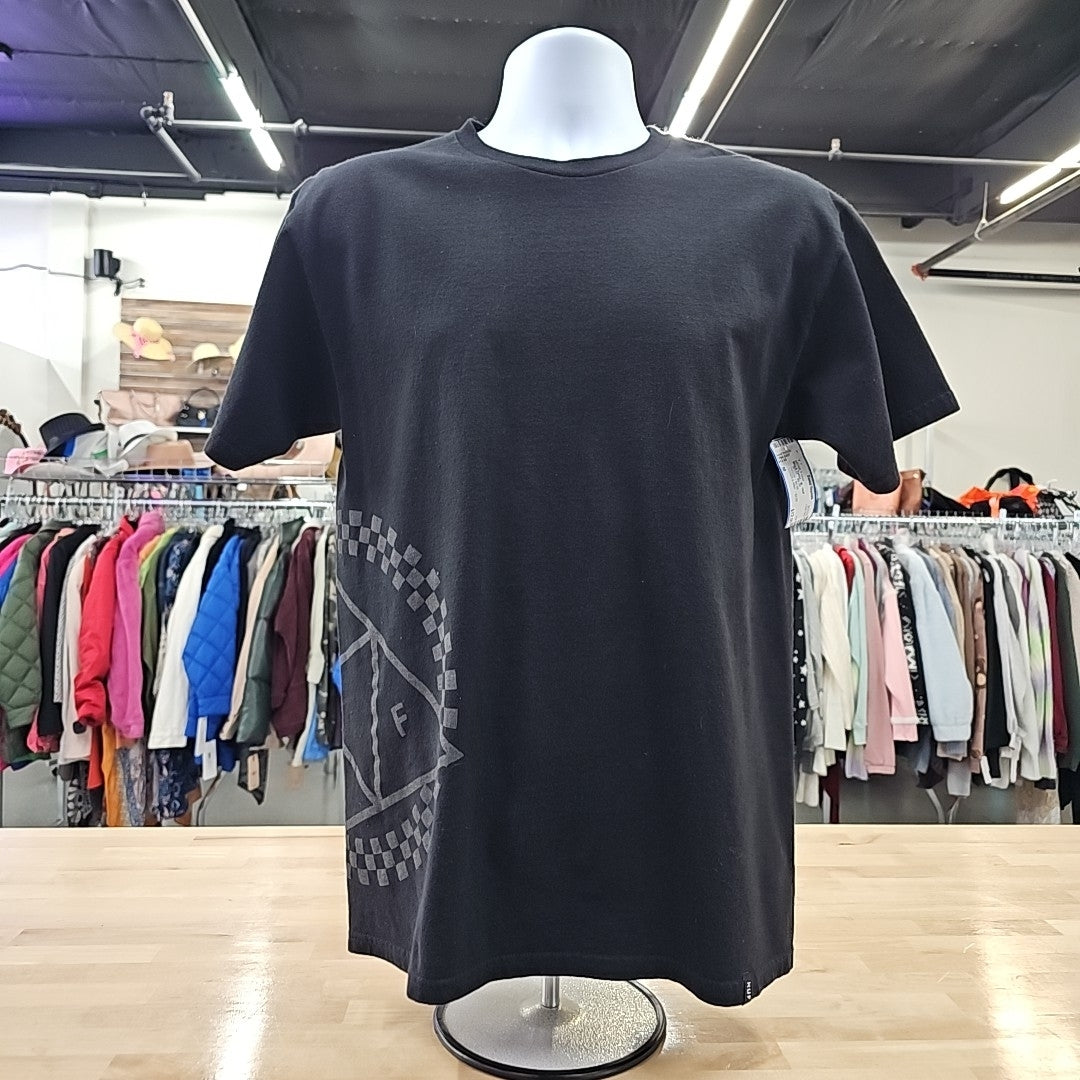 HUF Men's Size M Black MENS T-shirt