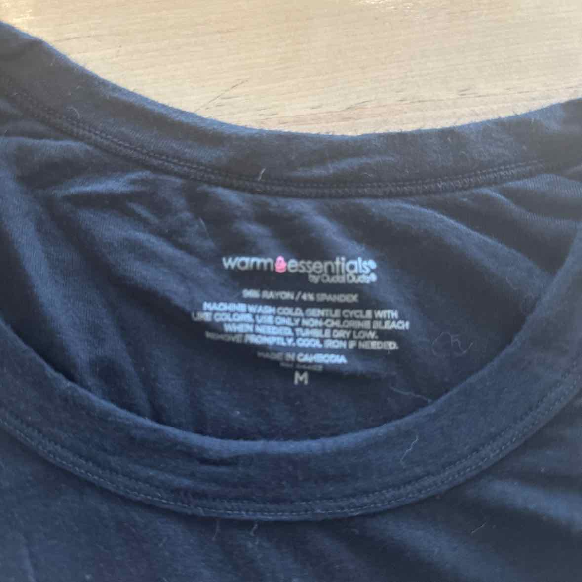 Cuddleduds Size M black Long Sleeve