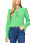 CeCe Size L Green New Long Sleeve
