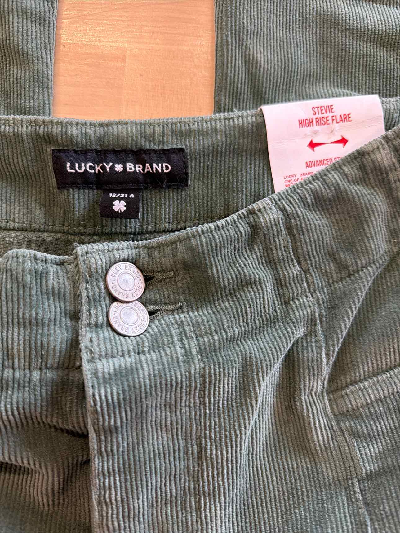 Lucky Brand Size 12 Green Pants