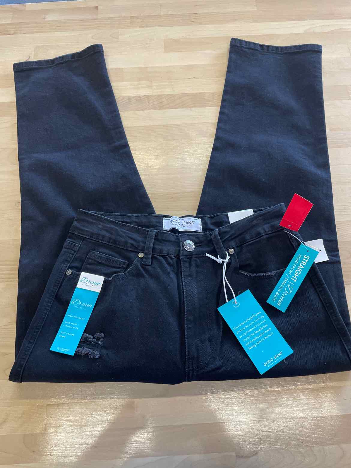 GoGo Jeans Juniors' High-Waist Straight-Leg Dream Jeans