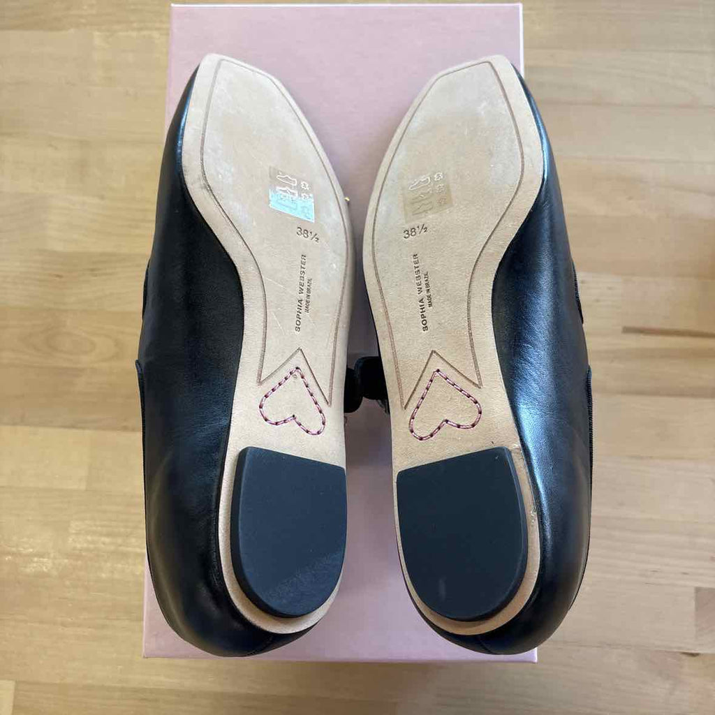 Sophia Webster Size 38.5/US 8 Titania Black New Mary Jane Flats