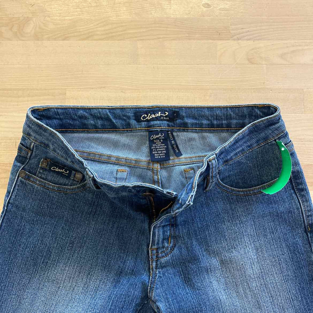 Clash Size 5 Blue Denim Preloved Capris