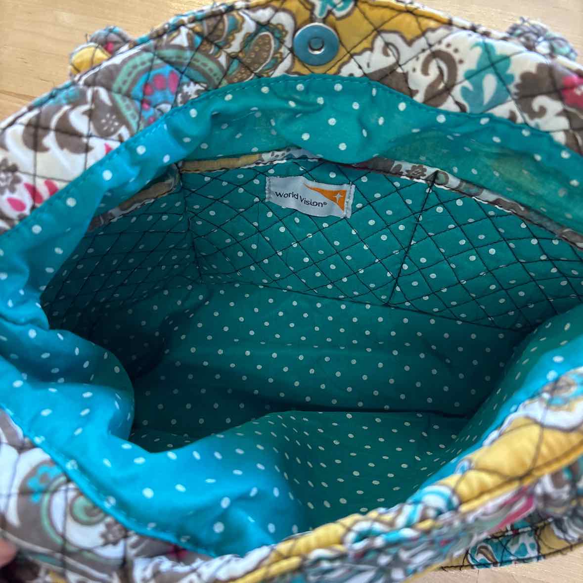 World Vision Yellow Handbag