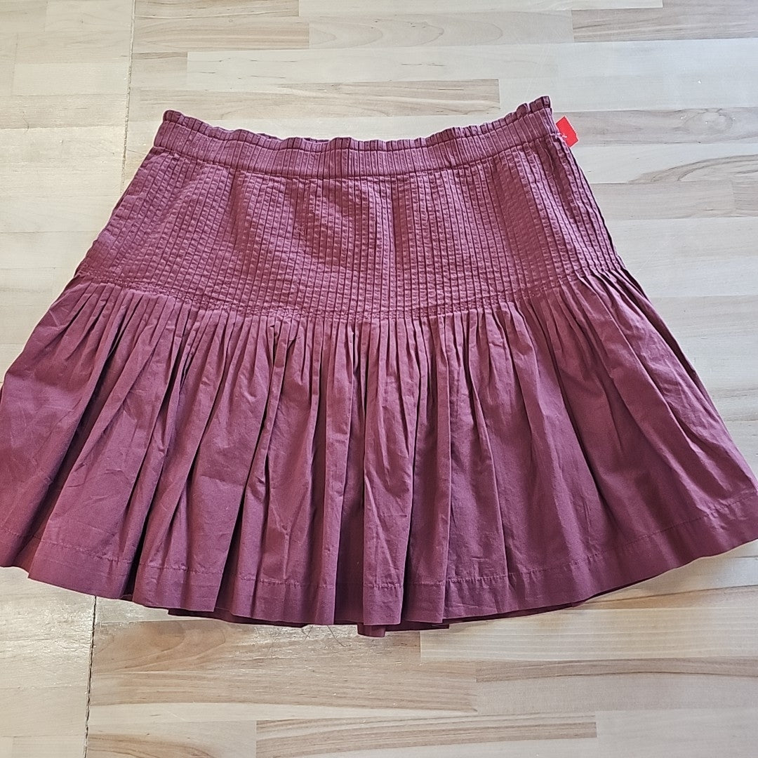 Anthropologie Size M Maroon Used Skirt