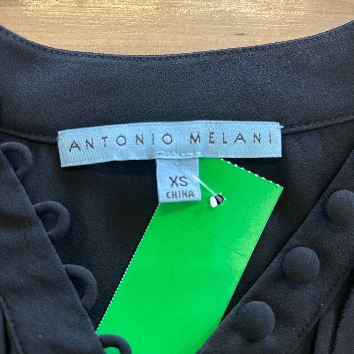 Antonio Melani Size XS Black Blouse