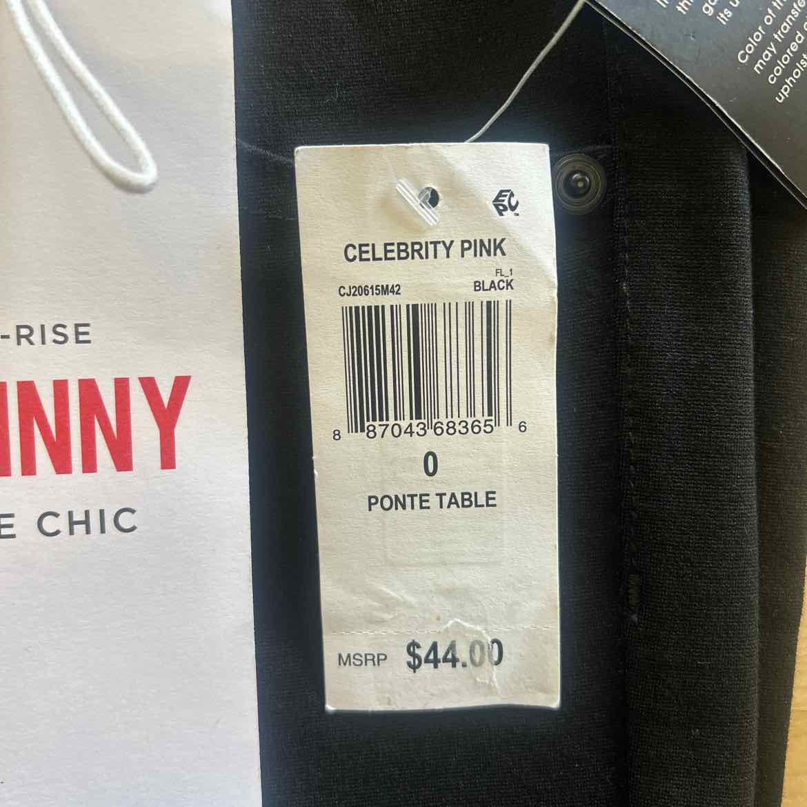 Celebrity Pink Juniors' High-Waist Skinny Ponte Pants - Black