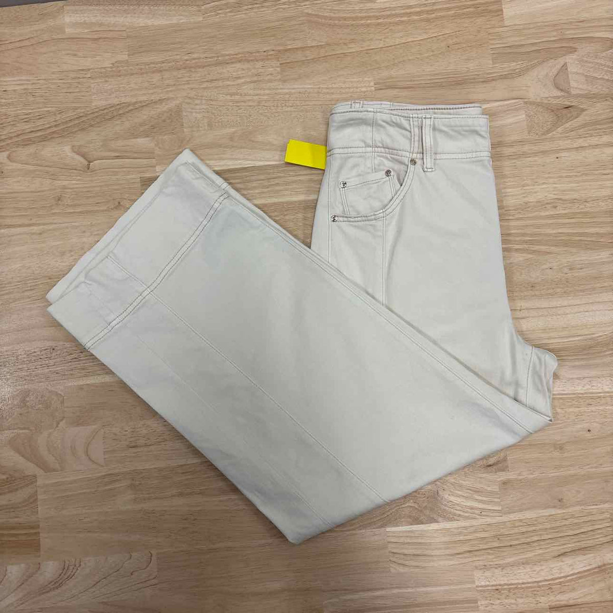 Chico's Size 1 Beige Denim Preloved Jeans
