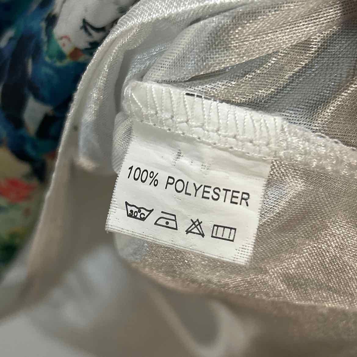 L.A Soul Size S White Green Preloved Dress