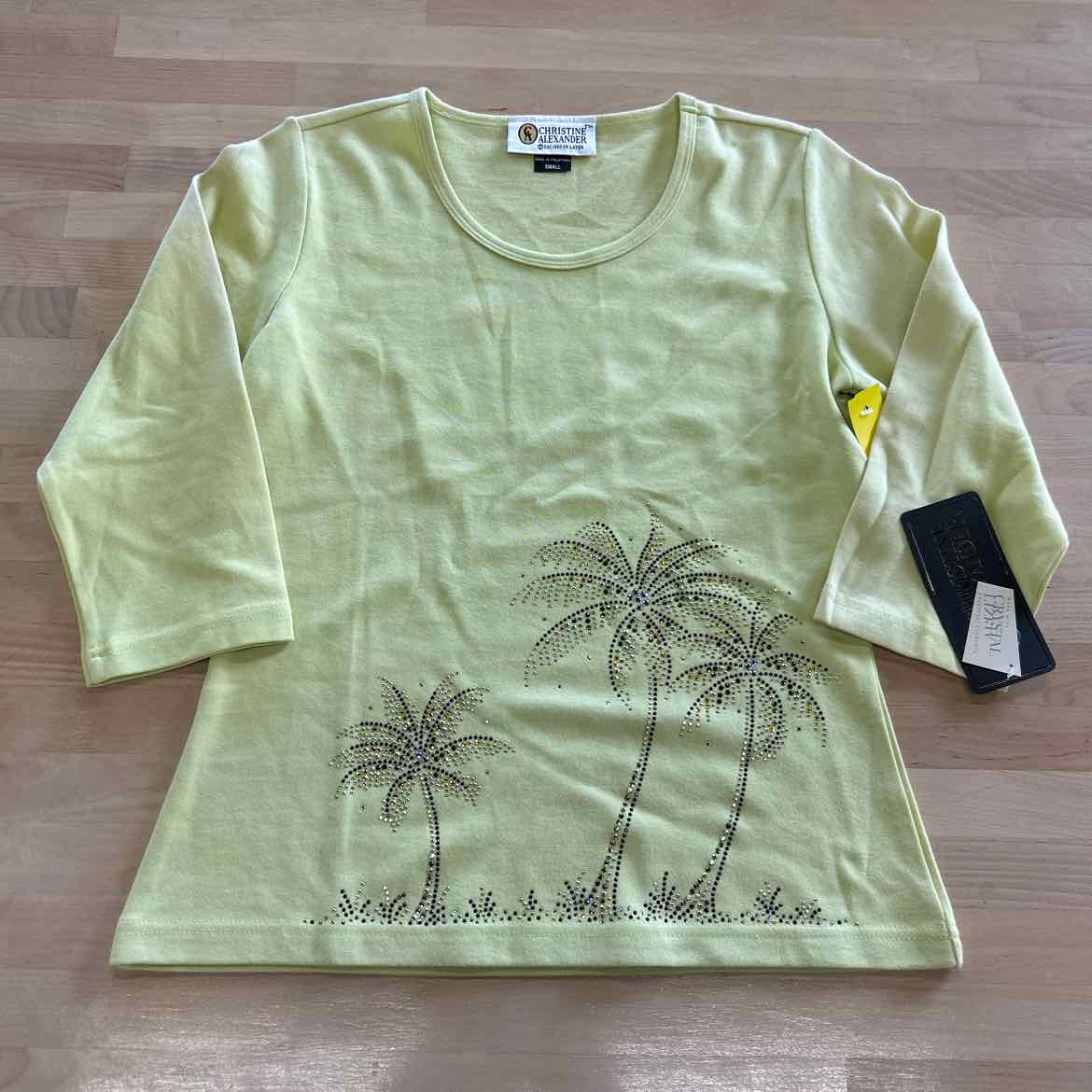 Christine Alexander Size S Green Long Sleeve