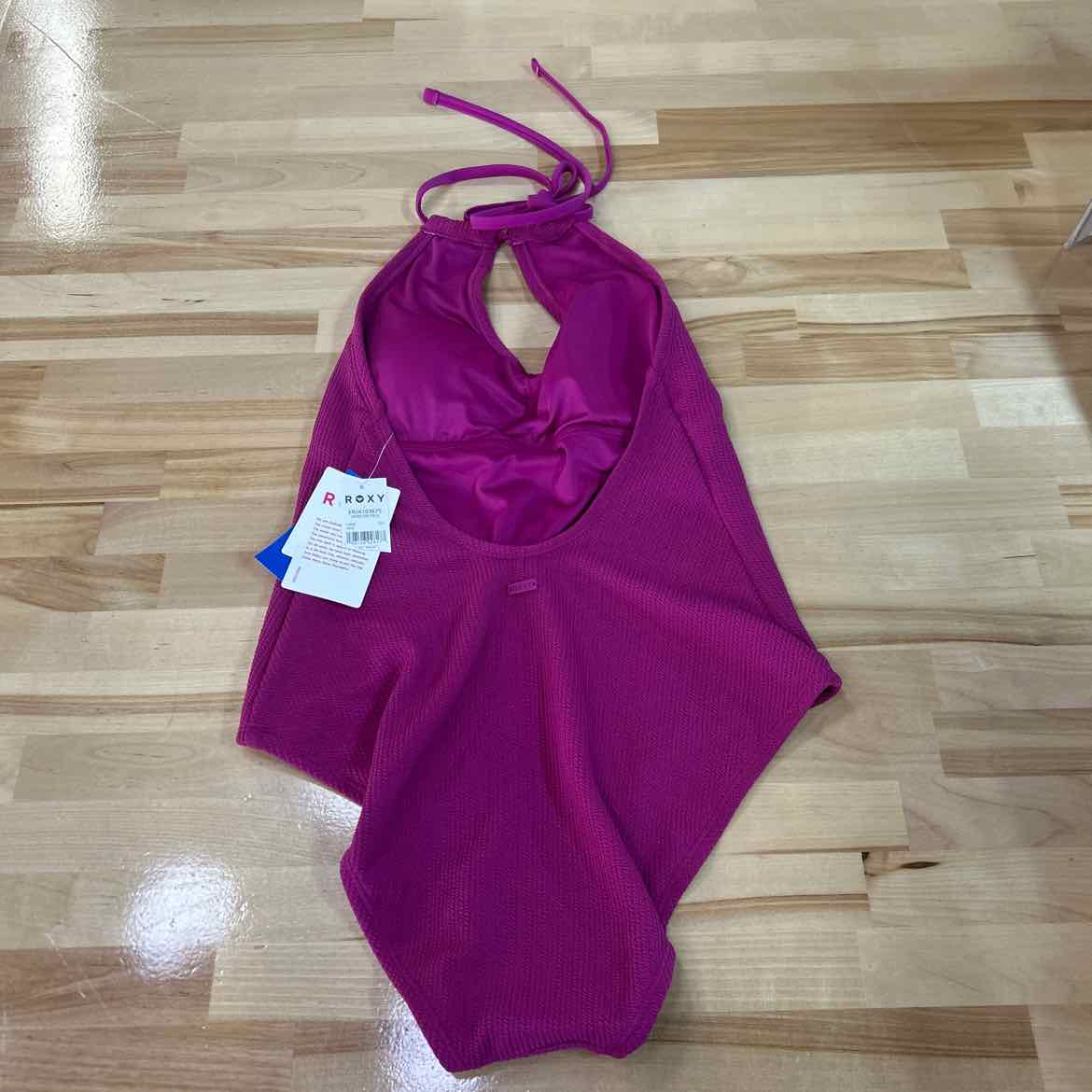 Roxy Juniors' Aruba Halter One-Piece Swimsuit - Wild Aster Pink