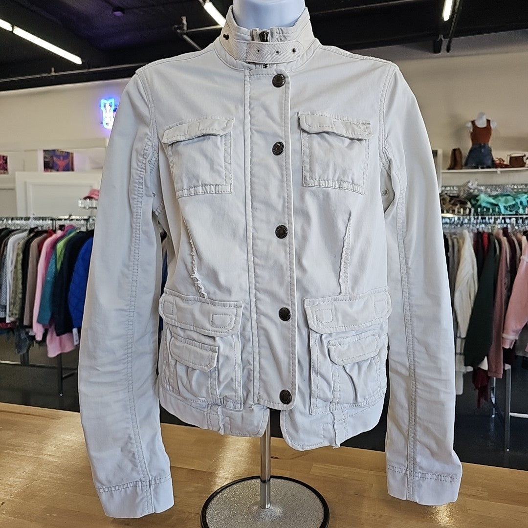 Abercrombie Size M White Jacket
