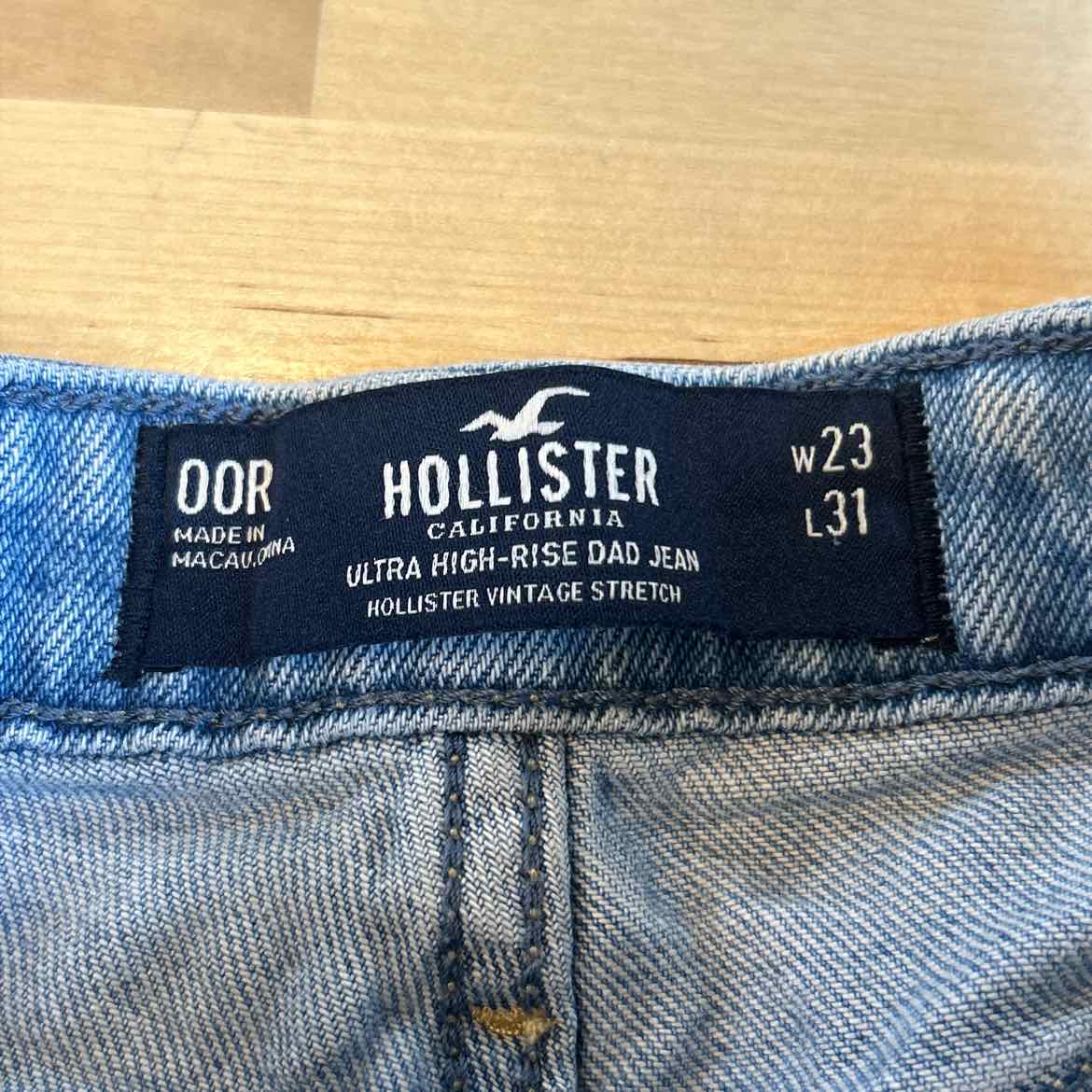 Hollister Size 00 Blue Denim Preloved Jeans
