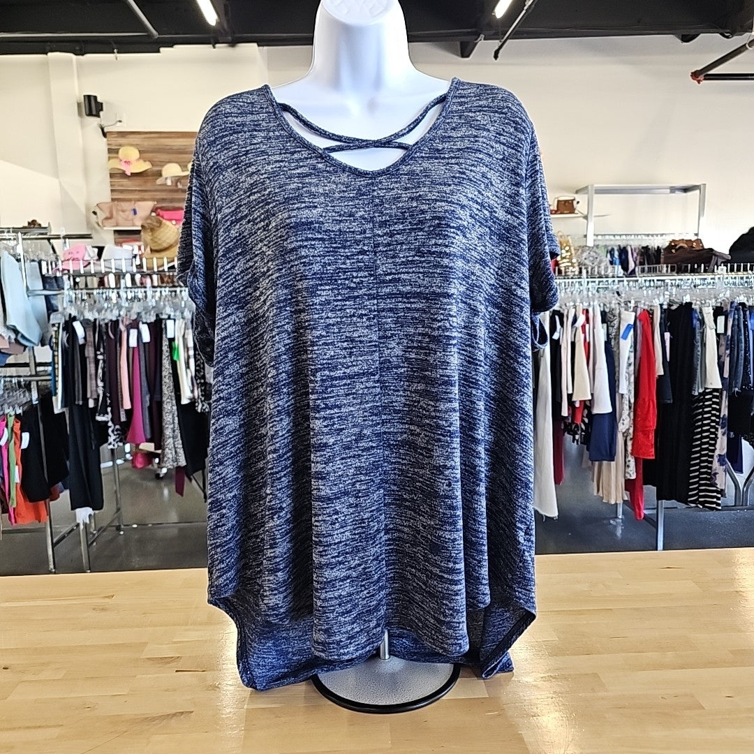 ANA Size 2X Blue Blouse