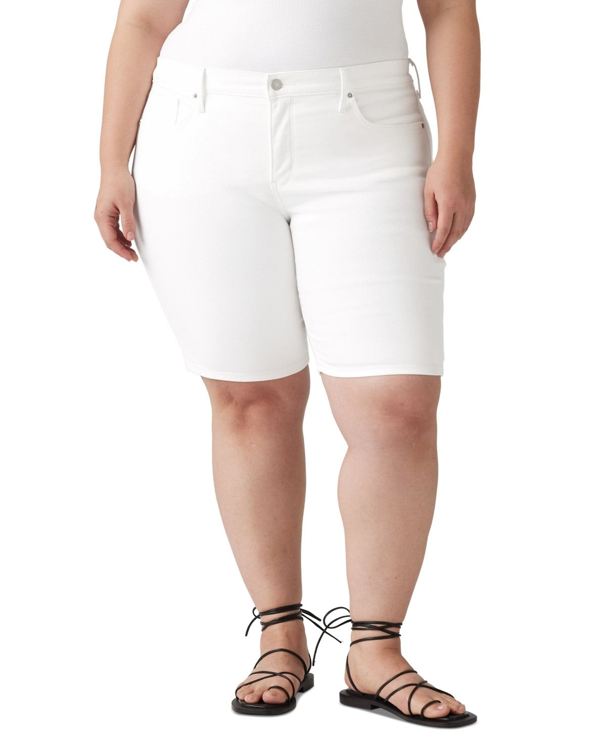 Levi's Women Size 22 White New Shorts Shaping Bermuda Women's Shorts plus sized