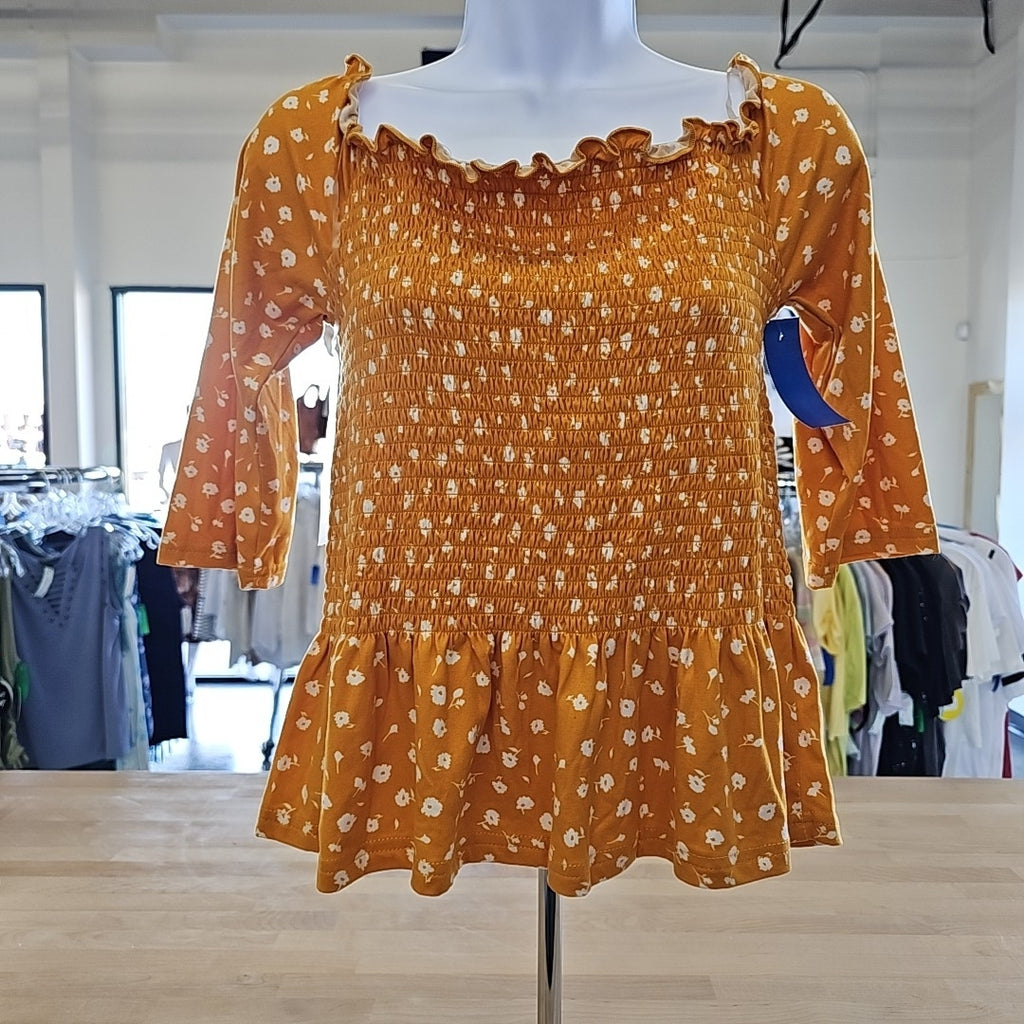 Justify Size XL Yellow Blouse