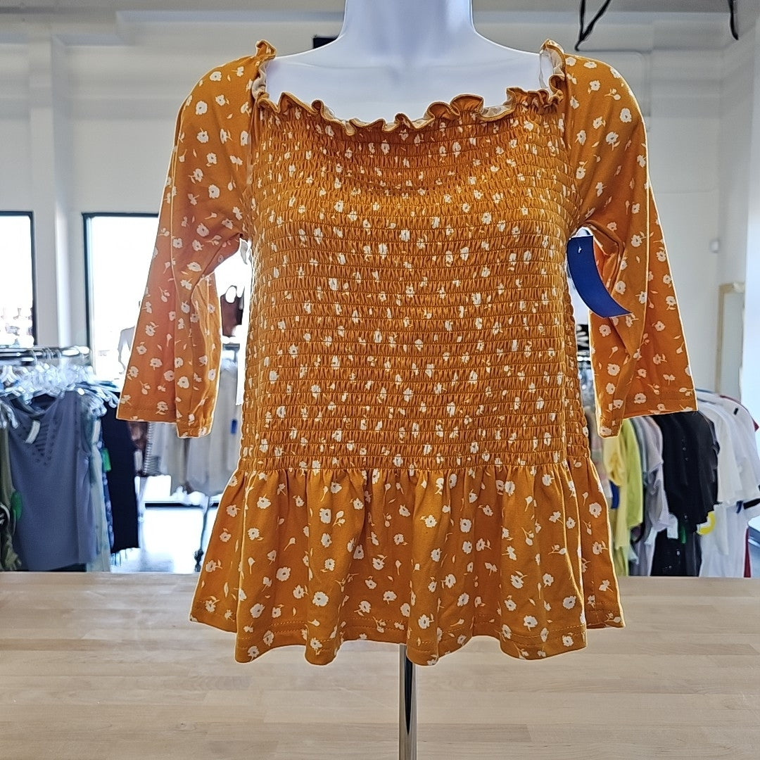 Justify Size XL Yellow Blouse