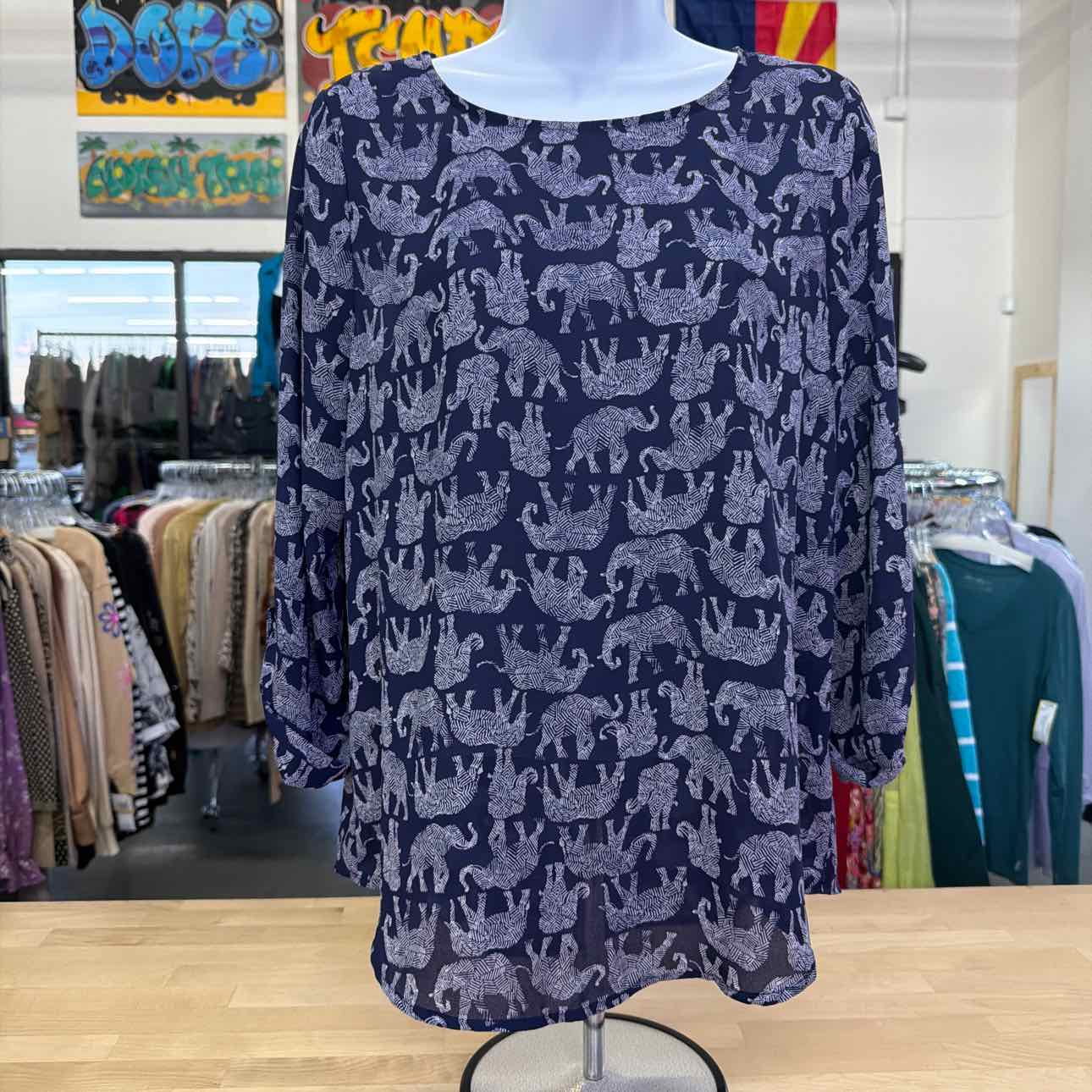 MIX Size S Blue Preloved Blouse