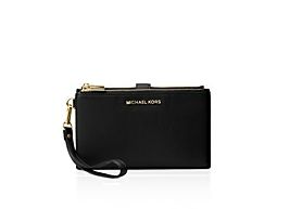 Michael Kors Black Wristlet Leather Wristlet NWT