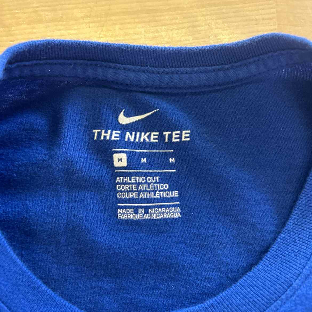 Nike Size M Blue Preloved MENS Long Sleeve Shirt