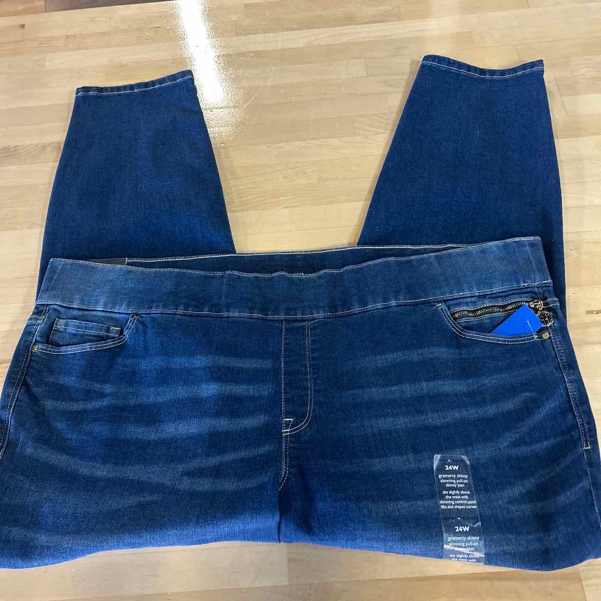 Tommy Hilfiger Size 24W Plus Size Th Flex Gramercy Pull-on Jeans - Rem Wash