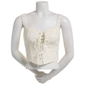 Self Esteem Juniors' Lace-up Eyelet Sleeveless Corset - Snow White