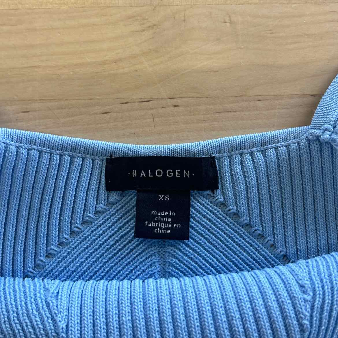 Halogen Size XS Blue Knit Preloved Tank