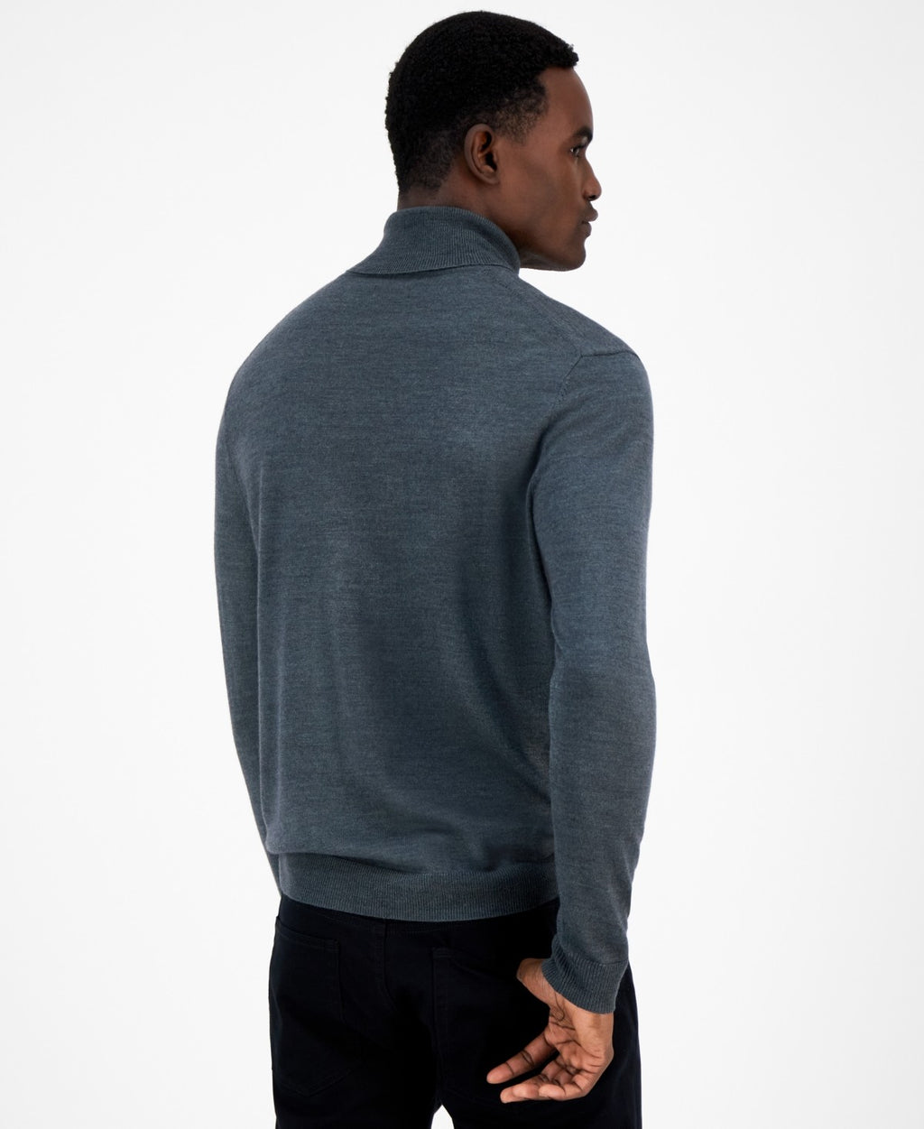 Alfani Men's Merino Wool-Blend Turtleneck Sweater