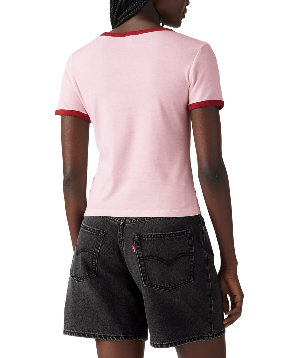 Levi's Size S raphic Rickie Cotton Ringer T-Shirt - Daisy Embroidery