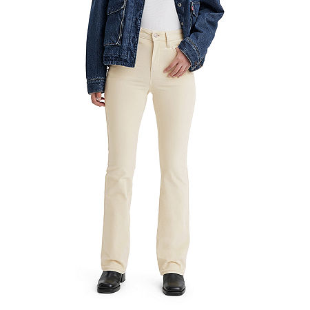 Levi Size 31 / 12 Cream 725 High Rise Bootcut Corduroy Jeans NWT