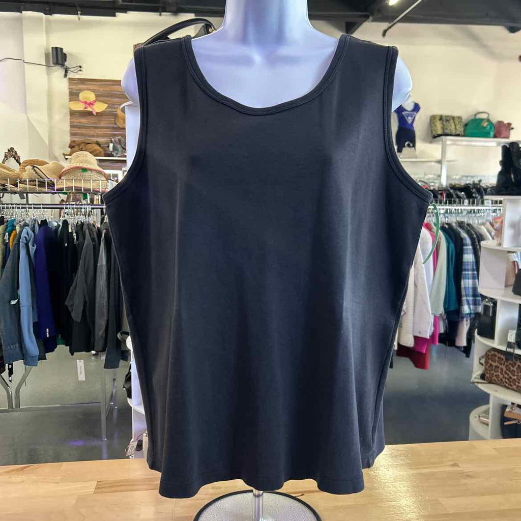 Karen Scott Size L Black Preloved Tank