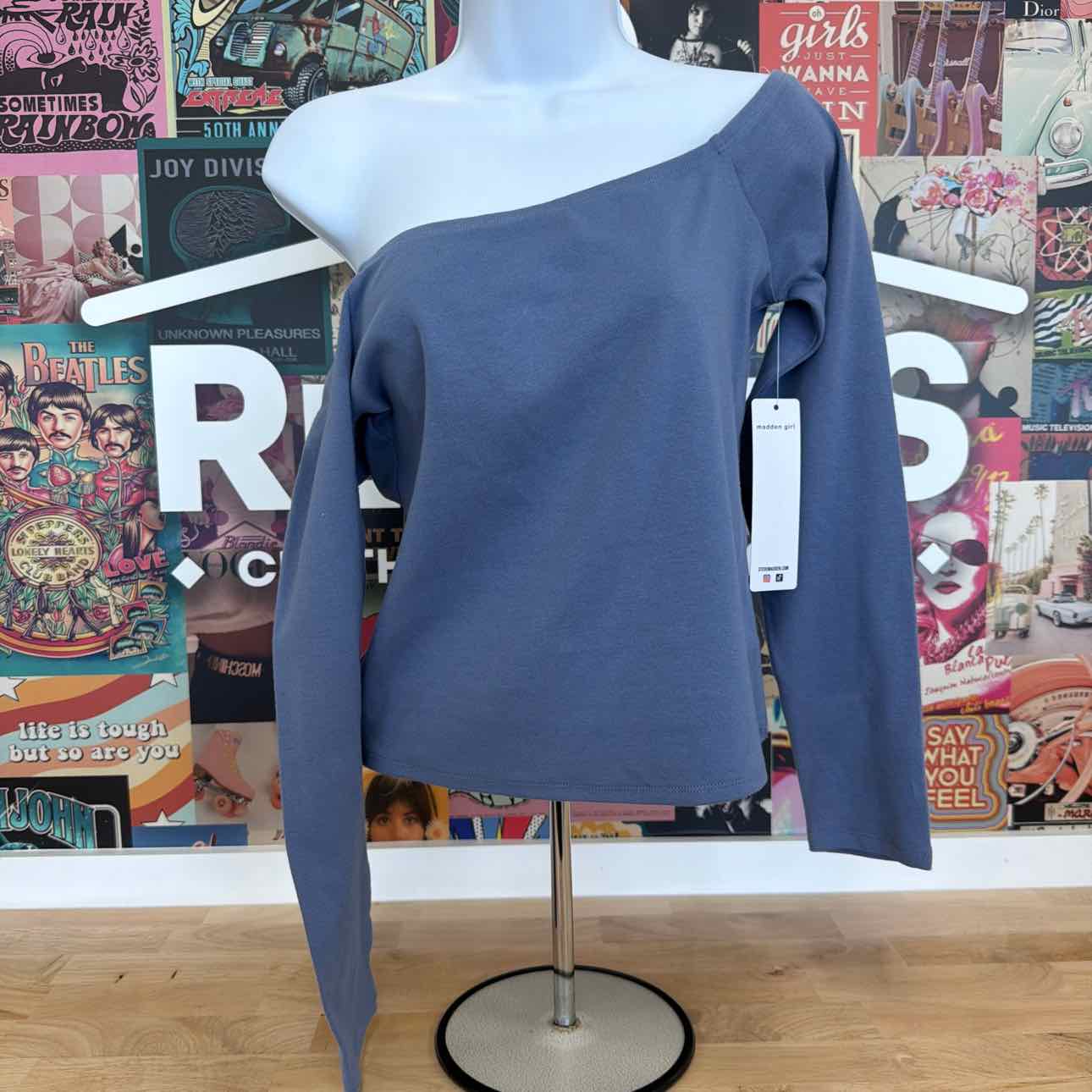 Madden Girl Size XL Blue New Longsleeve