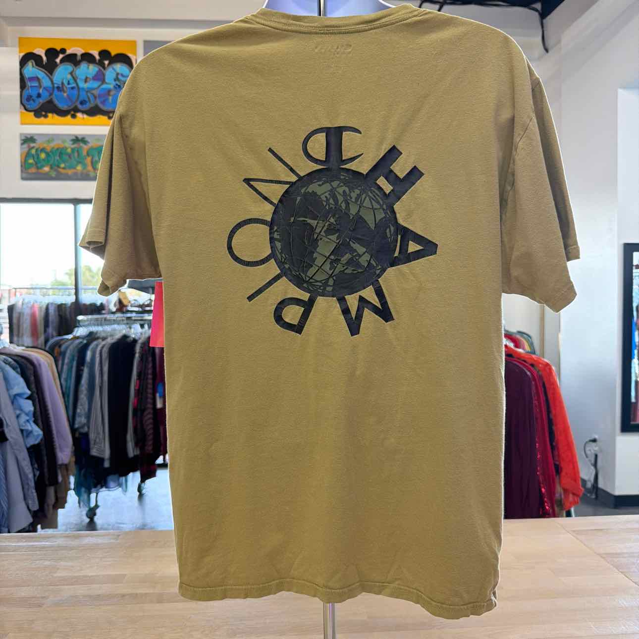Champion Size L Green Preloved MENS T-shirt