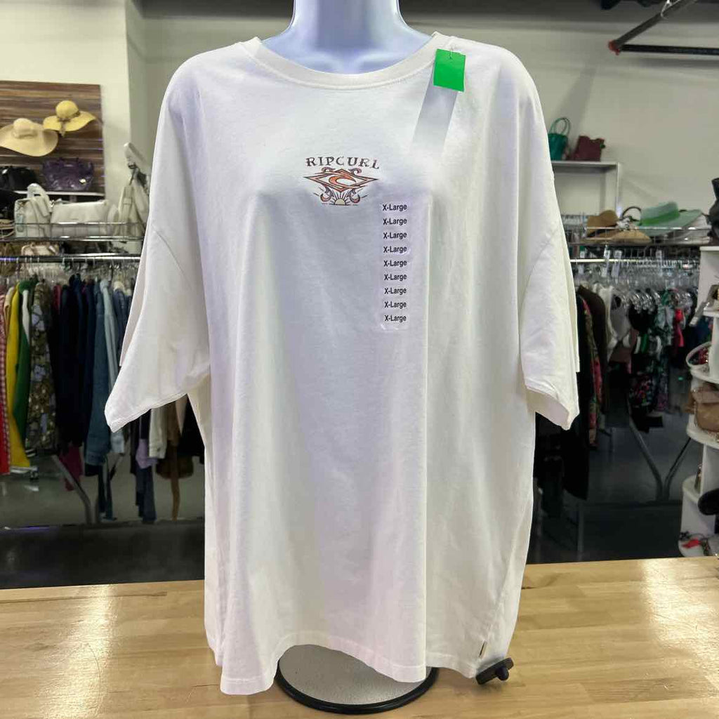 Rip Curl Juniors' Cotton Butterfly Crewneck T-Shirt - Bone