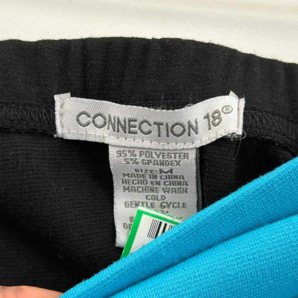Connection 18 Size M Black/Blue Polyester Preloved Dress