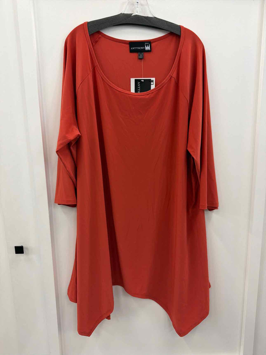 Antthony Size 3X Orange Blouse
