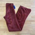 Free People Size M Red Velvet Preloved Pants