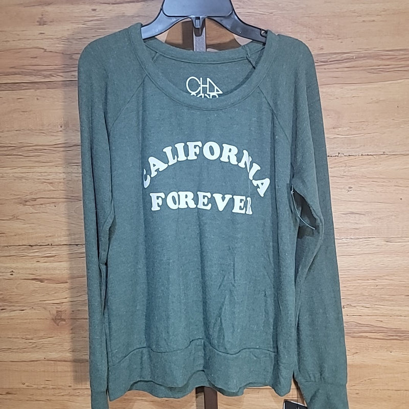 Chaser Size M Green California Forever Pullover NWT
