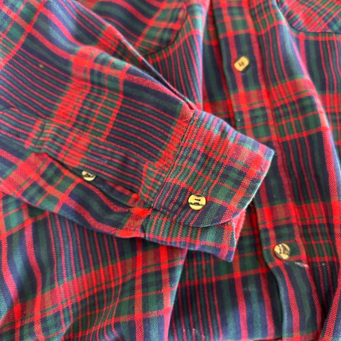 Campus Heritage Size L Red & Green flannel