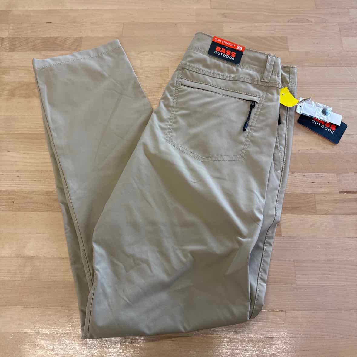 Bass Outdoor Size 28x30 Slim Straight Fit Traveler Casual Trouser Pants