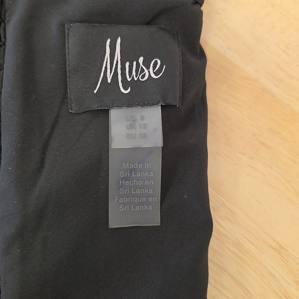 Muse Women's Flower Top - Black