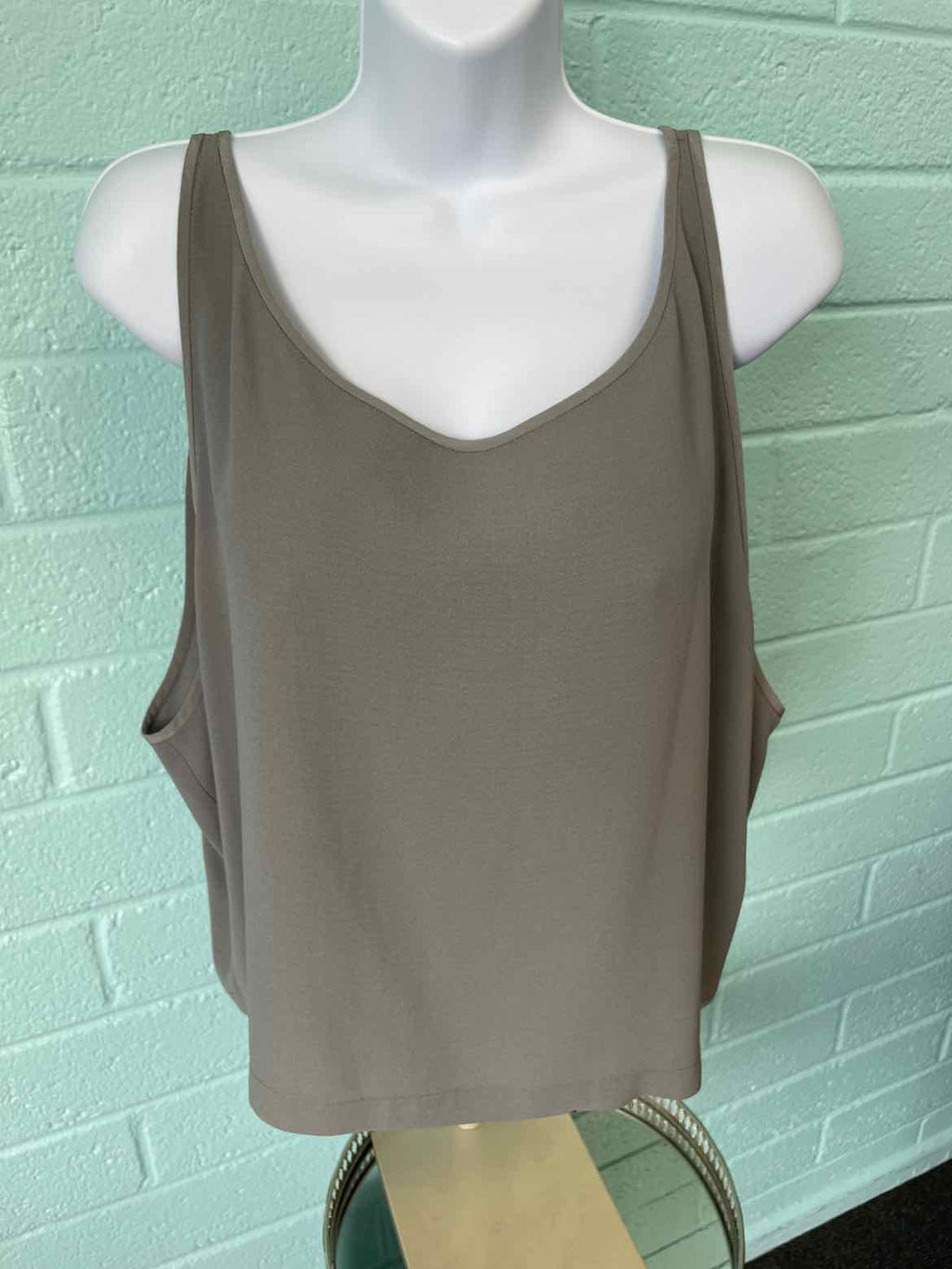 Eileen Fisher Size L Gray Sleeveless