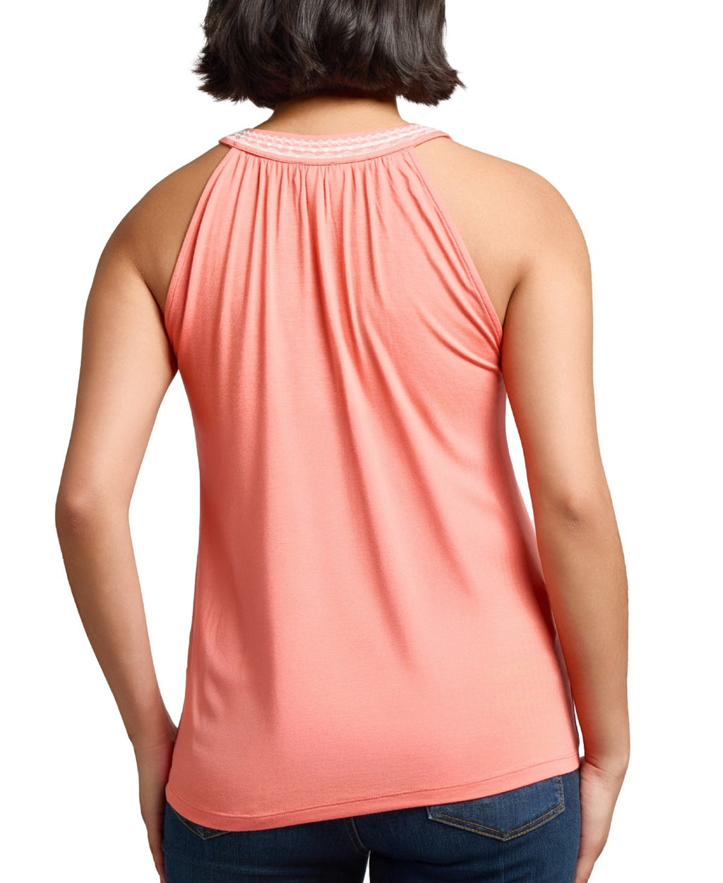 Jones New York Size S Embroidered Halter Top