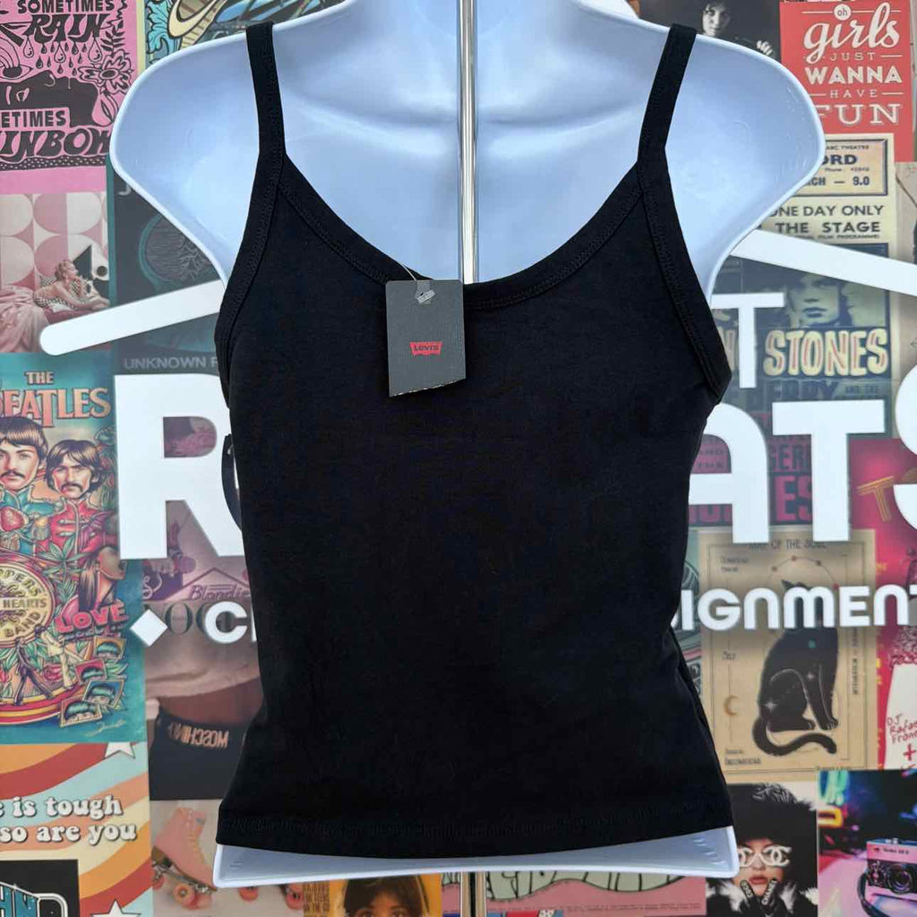 Levi's Size M Tank Mini Flower Embroidery Anthracite