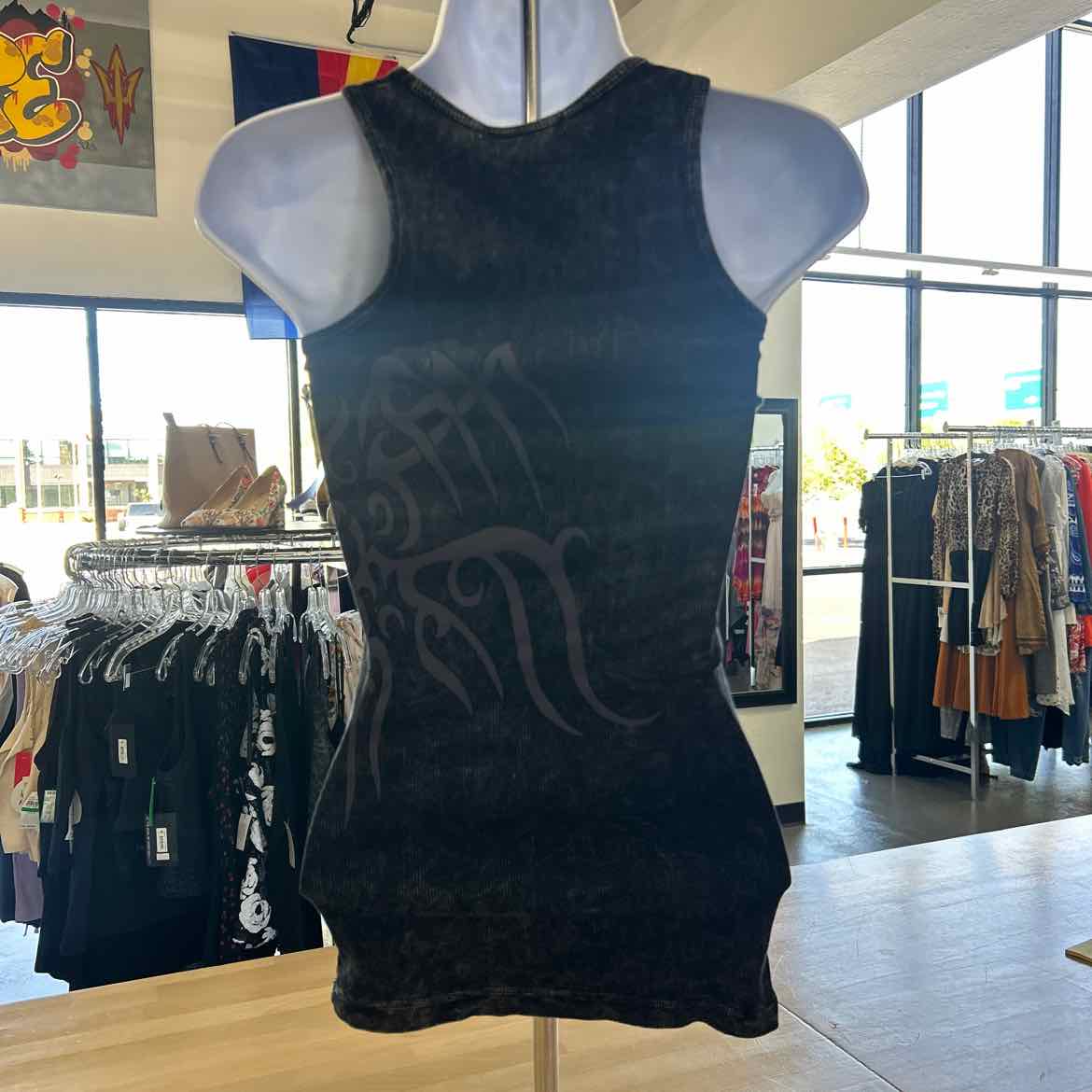 Vocal Apparel Size S Black Preloved Tank